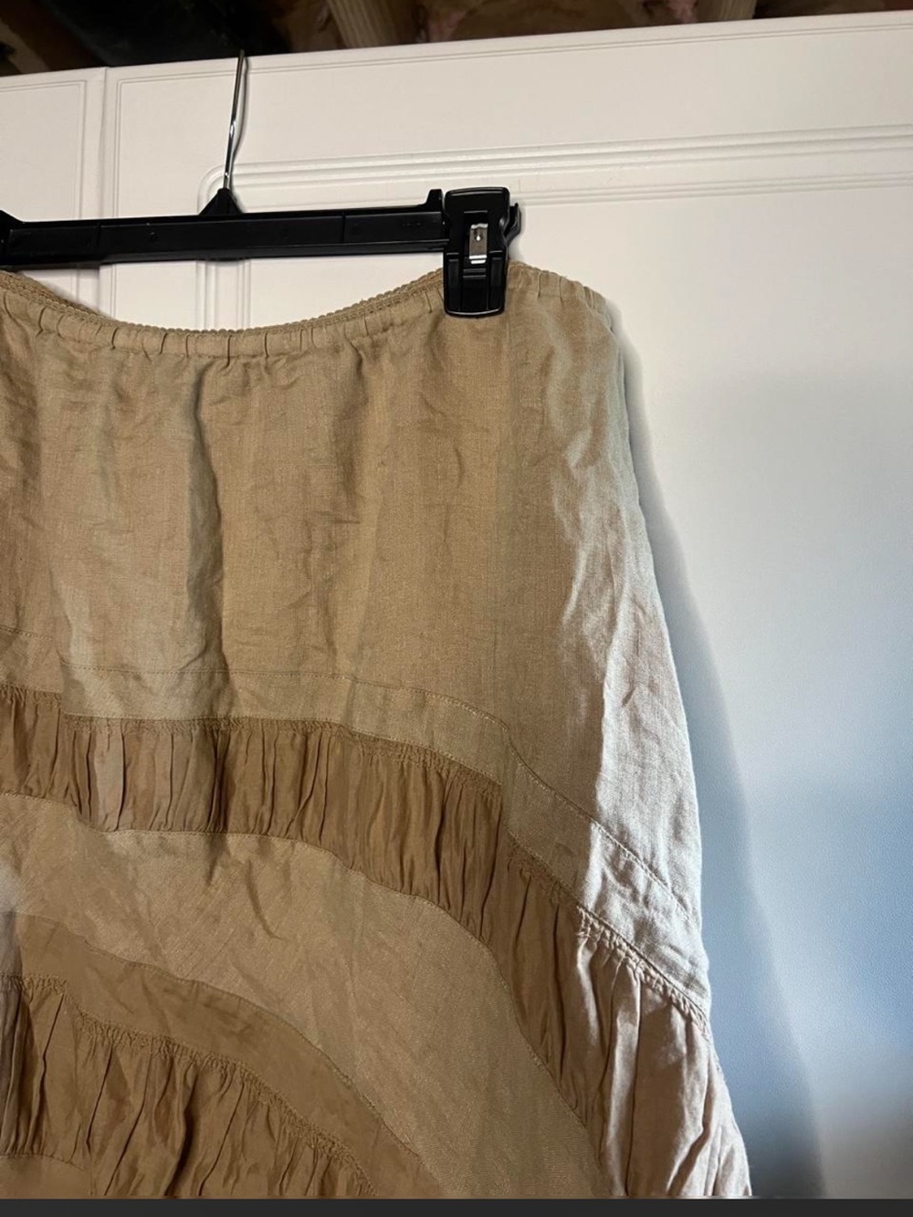 Y2K 100% linen cottagecore skirt - Picture 6 of 9